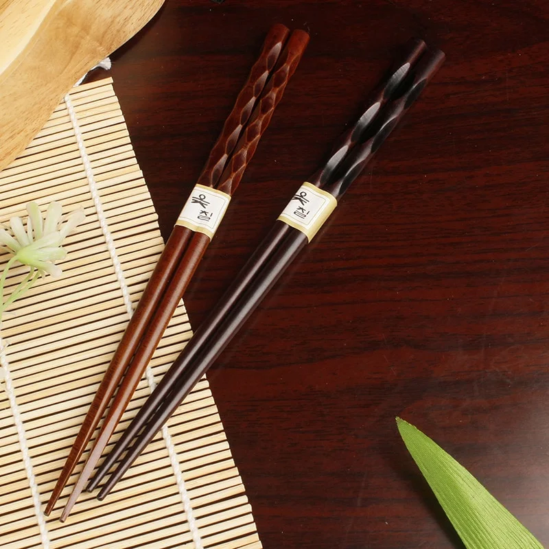 Baguettes Japonaises Bois Vernis