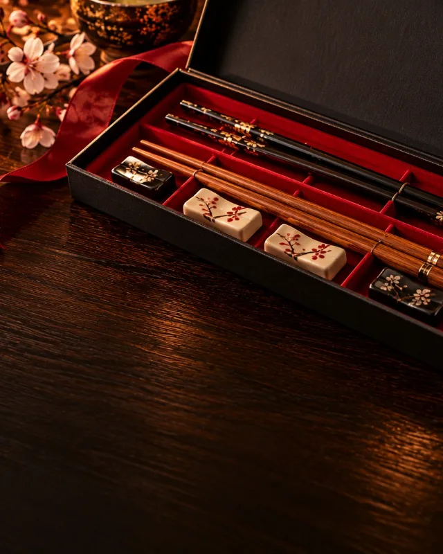 Coffret cadeau de baguettes japonaises